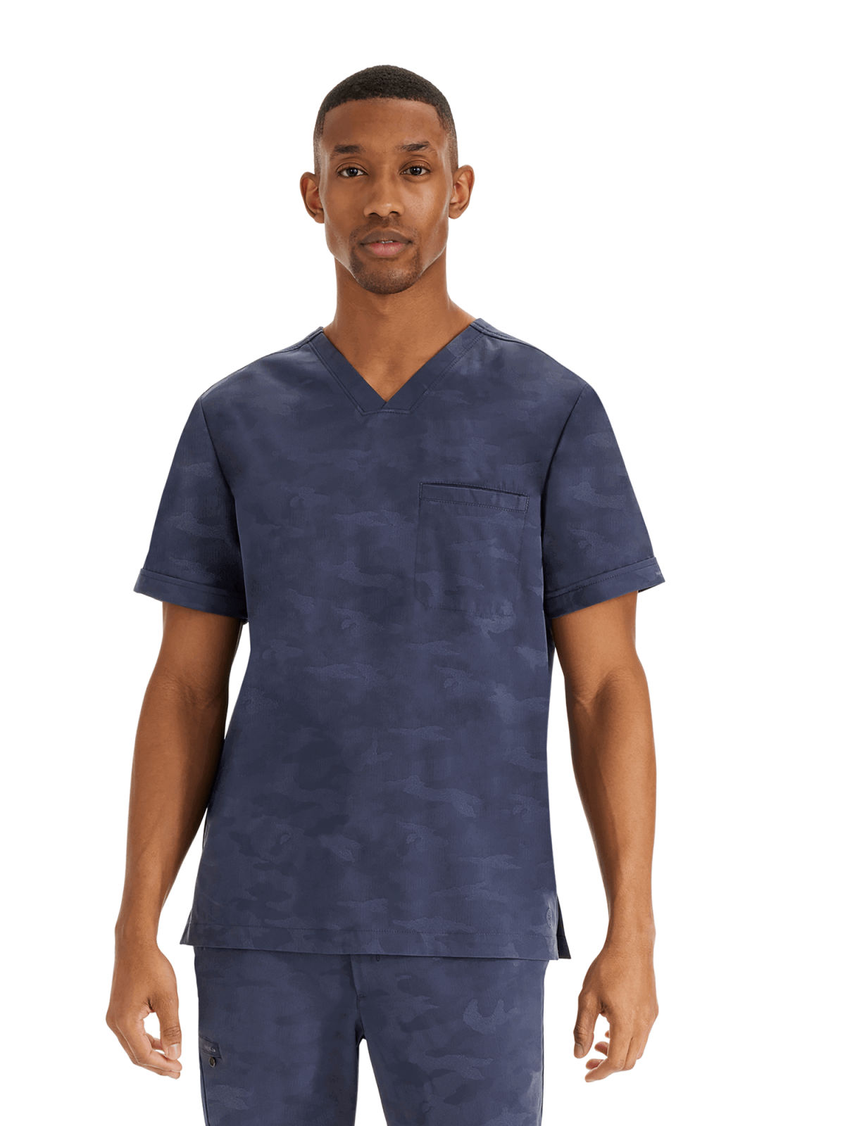 Bluza medyczna męska z wzorem moro grafitowa HH Jack Pewter